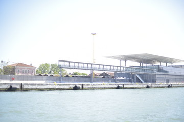 Cargo crane in the Venice port