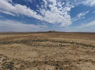 Mojave Desert Landscape on a cloudy day