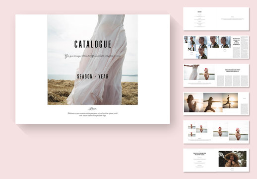 Black and White Catalog Layout