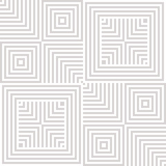 Vector geometric lines seamless pattern. Subtle gray linear squares texture