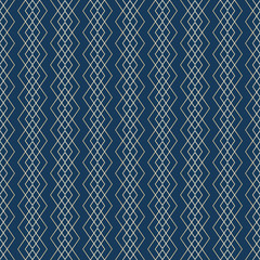 Vector golden lines pattern. Subtle geometric seamless texture. Blue and gold