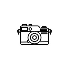 photographic cameraline icon. Elements of life style illustration icons. Signs, symbols can be used for web, logo, mobile app, UI, UX