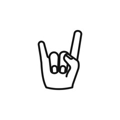 Rock and roll handline icon. Elements of life style illustration icons. Signs, symbols can be used for web, logo, mobile app, UI, UX