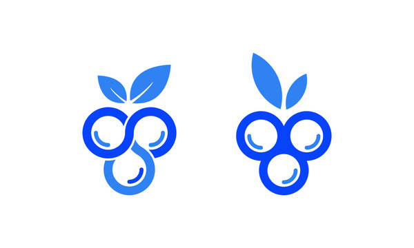 Blueberry logo template design, Blueberry Logo Images, Stock Photos & Vectors, Blueberry Logo design 
