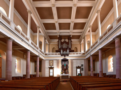 Elsass - Riquewihr - Protestantische Kirche - Innenansicht