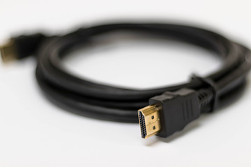 HDMI 1.4 cable isolated on white background