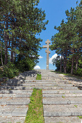 The monument at Okolchica peak, Bulgaria