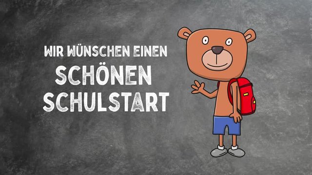 Einschulung, Schulstart, B&auml;r
