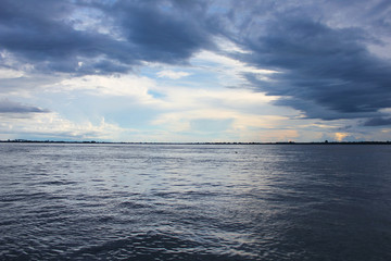Fototapeta premium Amazon river with storm clouds