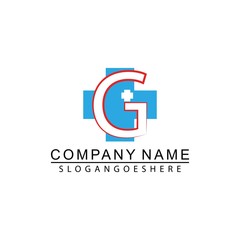 Fototapeta premium Letter G Medical Healthcare Hospital Logo