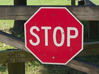 A Red and White Stop Sign