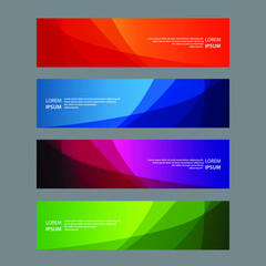 Naklejka premium Vector Abstract design banner web template