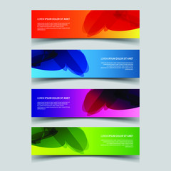 Fototapeta premium Vector Abstract design banner web template