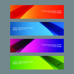 Fototapeta premium Vector Abstract design banner web template