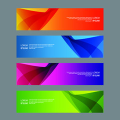 Fototapeta premium Vector Abstract design banner web template