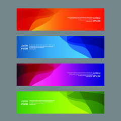 Fototapeta premium Vector Abstract design banner web template