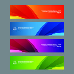 Fototapeta premium Vector Abstract design banner web template