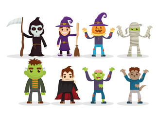 kids costumes happy halloween party