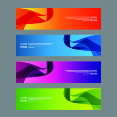 Fototapeta premium Vector Abstract design banner web template