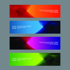 Fototapeta premium Vector Abstract design banner web template