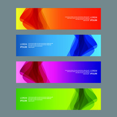 Fototapeta premium Vector Abstract design banner web template