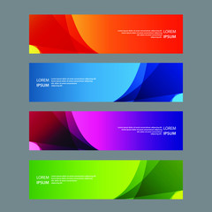 Fototapeta premium Vector Abstract design banner web template