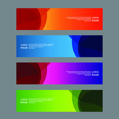 Fototapeta premium Vector Abstract design banner web template