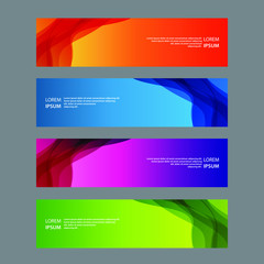 Obraz premium Vector Abstract design banner web template