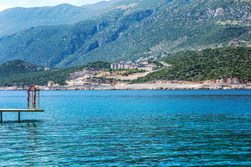 Beautiful sea bay among the mountains. Great landscape.