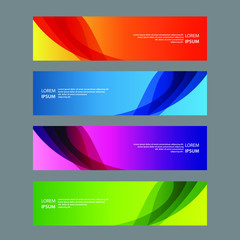 Fototapeta premium Vector Abstract design banner web template
