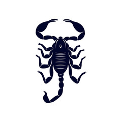 Scorpion Logo Vector, vector image for the tattoo, symbol or logo, Illustration Template