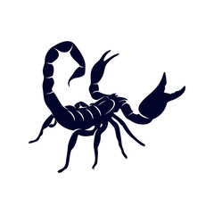 Scorpion Logo Vector, vector image for the tattoo, symbol or logo, Illustration Template