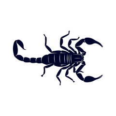 Scorpion Logo Vector, vector image for the tattoo, symbol or logo, Illustration Template