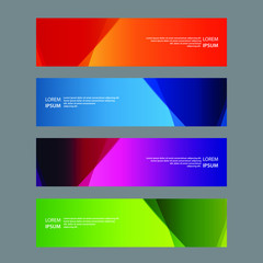 Vector Abstract design banner web template