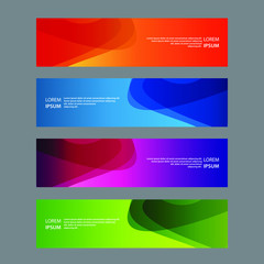 Fototapeta premium Vector Abstract design banner web template