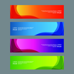 Fototapeta premium Vector Abstract design banner web template
