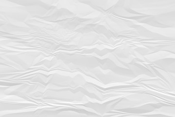 Obraz premium crumpled white paper background close up