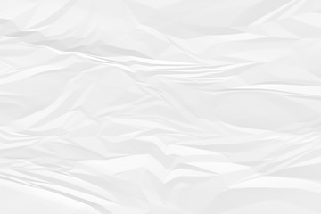 crumpled white paper background close up
