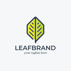 Leaf Brand Logo Design Template Inspiration - Vector