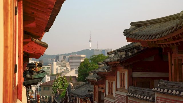 Bukchon Hanok Village in Seoul, South Korea