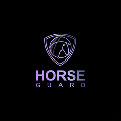 icon logo horse in the badge