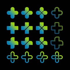 Fototapeta premium Medical Icon Set, vector logo