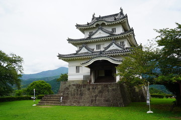 宇和島城とヒッポ(カバ)