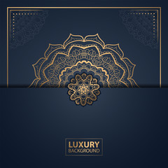 Luxury ornament mandala background for book cover, wedding invitation