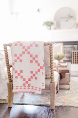 Obraz na płótnie Canvas Quilt on a Chair