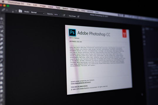 Adobe photoshop menu