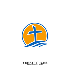 Fototapeta na wymiar Church vector logo symbol graphic abstract template