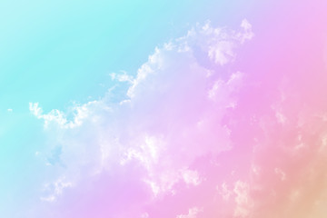 abstract background with clouds and stars