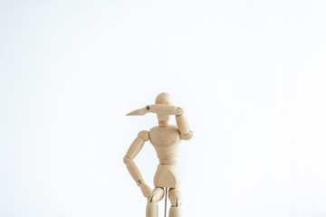 wooden figure of a man