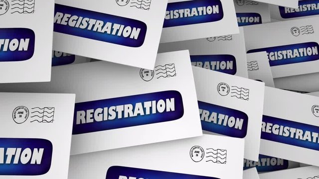 Registration Signing Up Confirmation Message Envelope 3d Animation